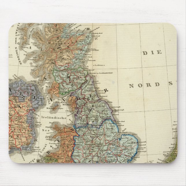 Linguistic map of British Isles Mouse Mat (Front)
