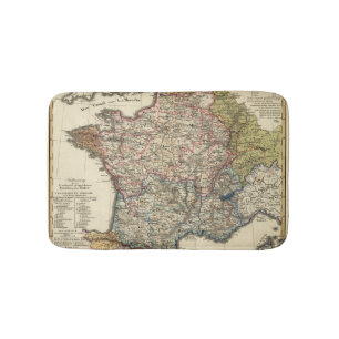 Linguistic map of France Bath Mat