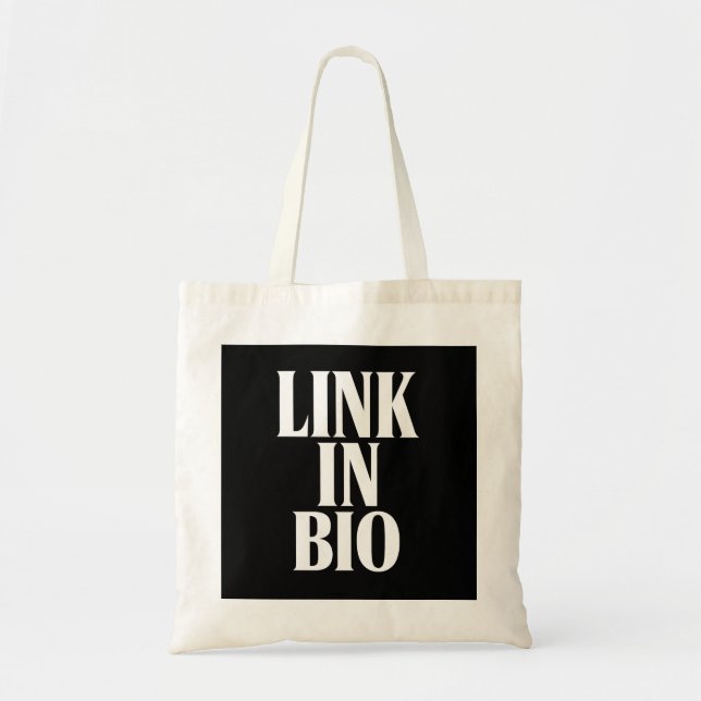 Link in Bio Tote Bag (Front)