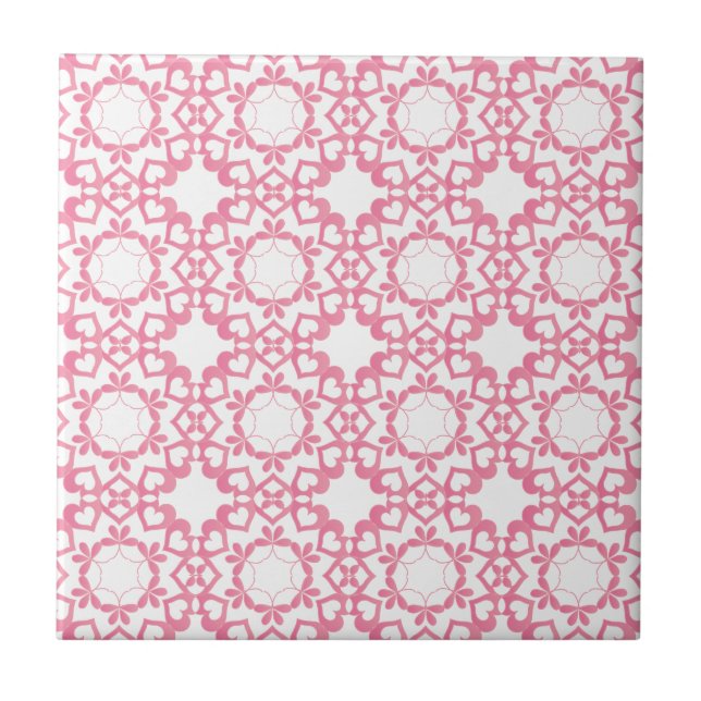Linked by Love Tile - Pink (Front)