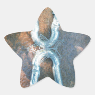 Linked Carabiners Art Print Star Sticker