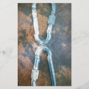 Linked Carabiners Art Print Stationery