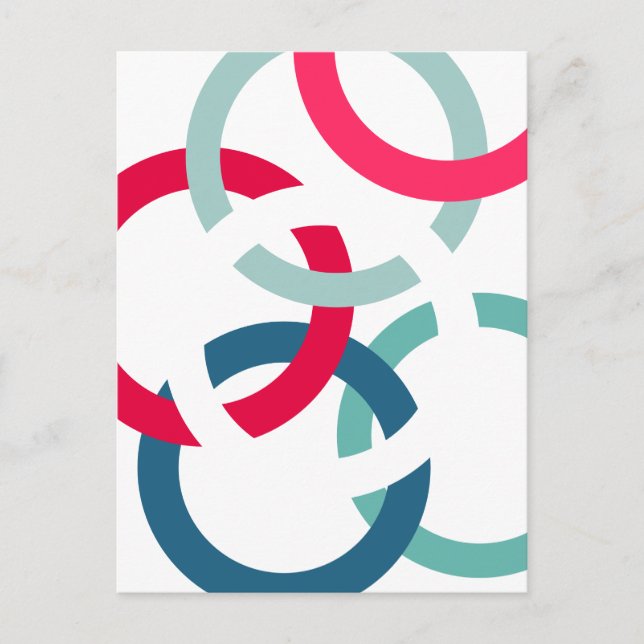 Linked Circles Postcard (Front)