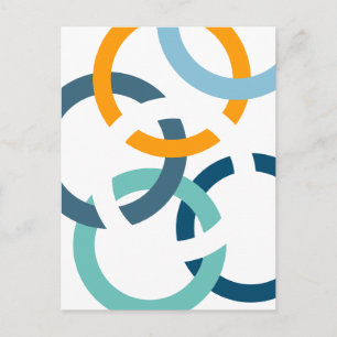 Linked Circles Postcard