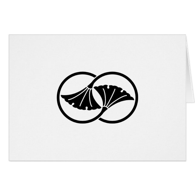 Linked ginkgo leaf circles (Front Horizontal)