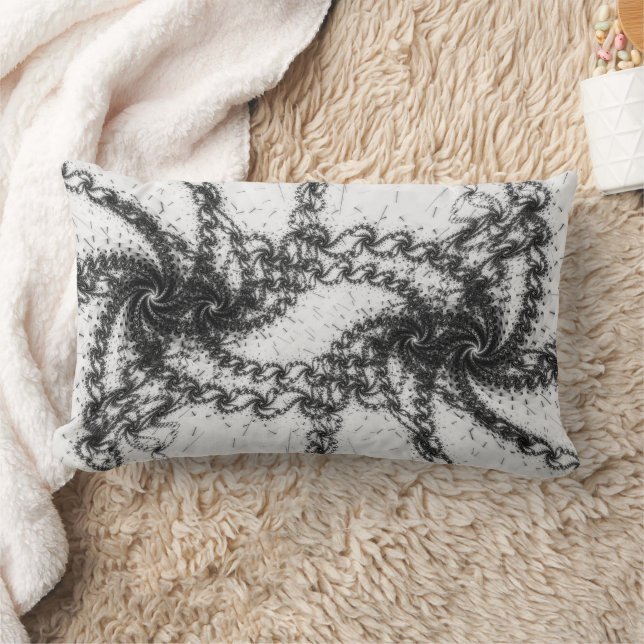 Linked Vortices - Double Vision Lumbar Cushion (Blanket)