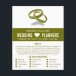 Linked Wedding Rings, Wedding Event Planner Advert Flyer<br><div class="desc">Linked Wedding Rings,  Wedding Event Planner Advertising Flyer by The Business Card Store.</div>