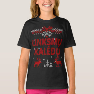 Linksmu Kaledu Lithuanian Merry Christmas Gift T-Shirt