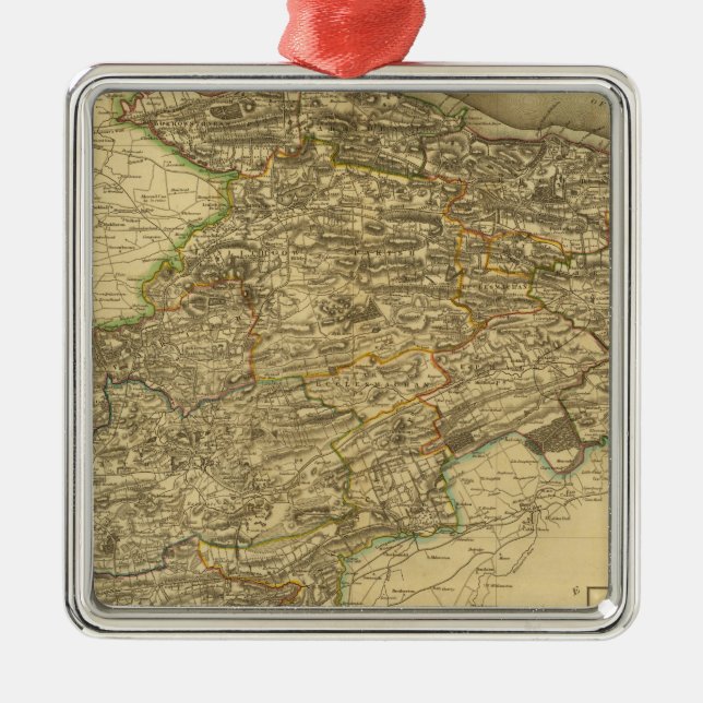 Linlithgowshire Metal Tree Decoration (Front)