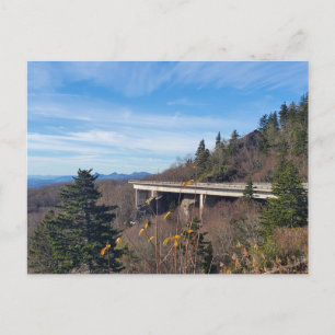 Linn Cove Viaduct Autumn Blue Ridge Parkway Postcard