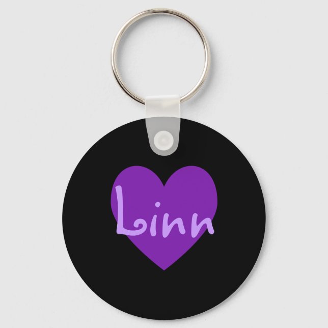 Linn in Purple Key Ring (Front)