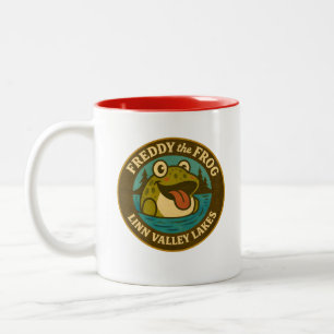 Linn Valley Lakes Tee Shirt Two-Tone Coffee Mug
