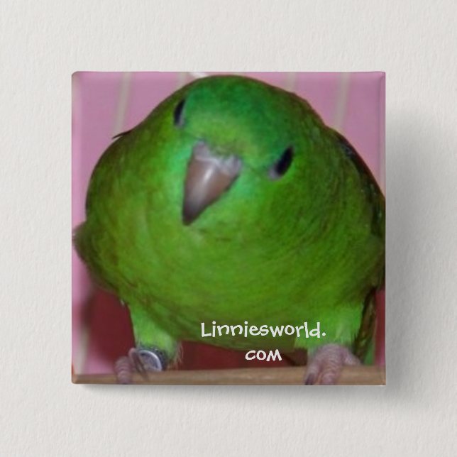 Linnie Parakeet Button (Front)