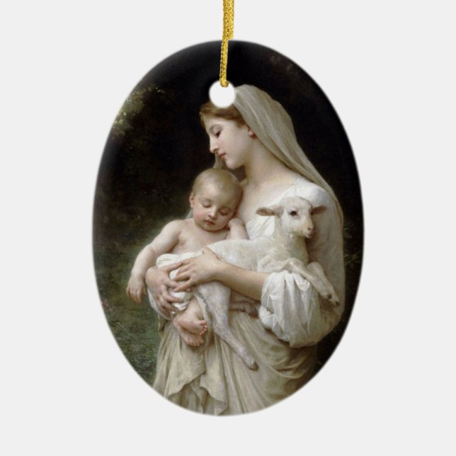 L'Innocence Ceramic Tree Decoration (Front)