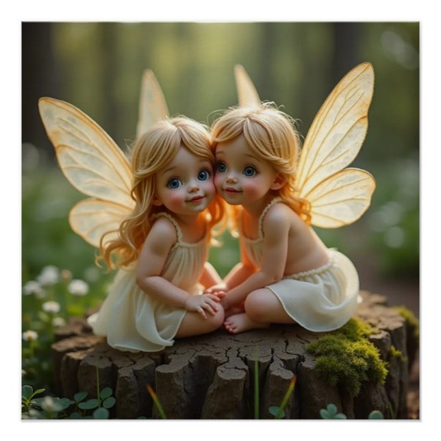 Linny & Lane Baby Fairies Poster (Front)