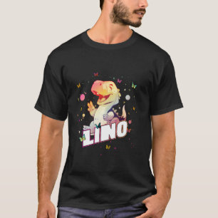 LINO - Cute Boy Name with cute Dinosaur T-Shirt