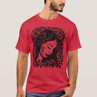 Linocut Woman 2 T-Shirt