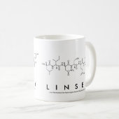 Linsey peptide name mug (Front Right)