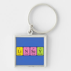 Linsey periodic table name keyring