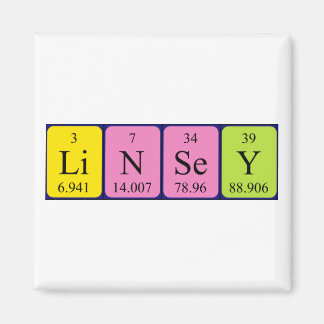 Linsey periodic table name magnet