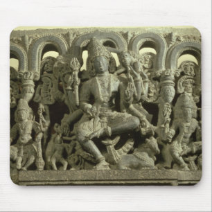 Lintel depicting The Trinity: Siva, Brahma and Vis Mouse Mat