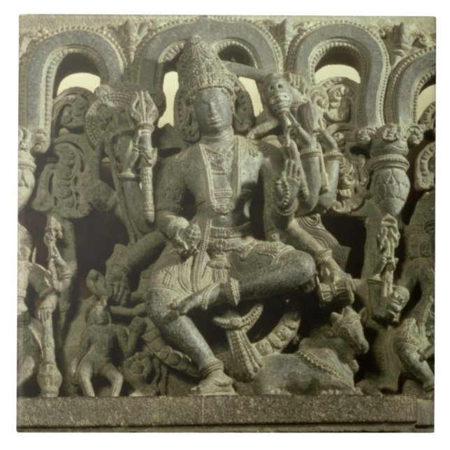 Lintel depicting The Trinity: Siva, Brahma and Vis Tile (Front)