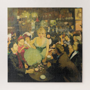 LInteriereur de Chez Bruant by Louis Anquetin Jigsaw Puzzle