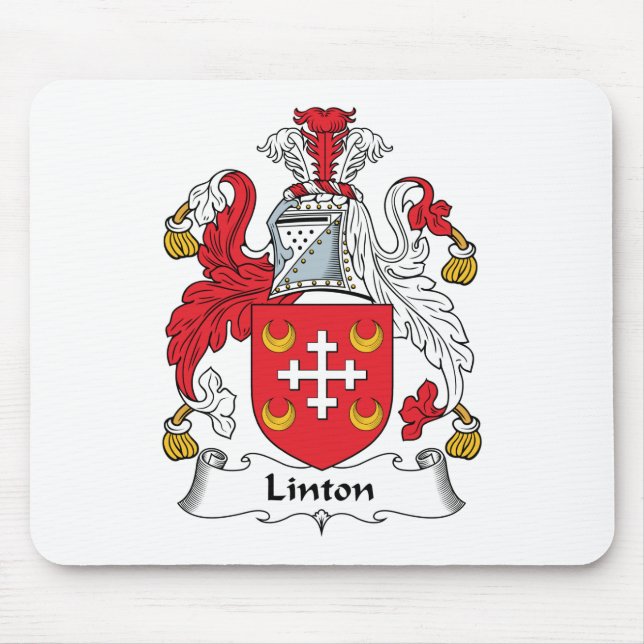 Linton Family Crest Mouse Mat (Front)