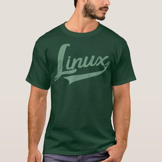 Linu I Systems Engineer Nerd Geek hrowback T-Shirt (Front)