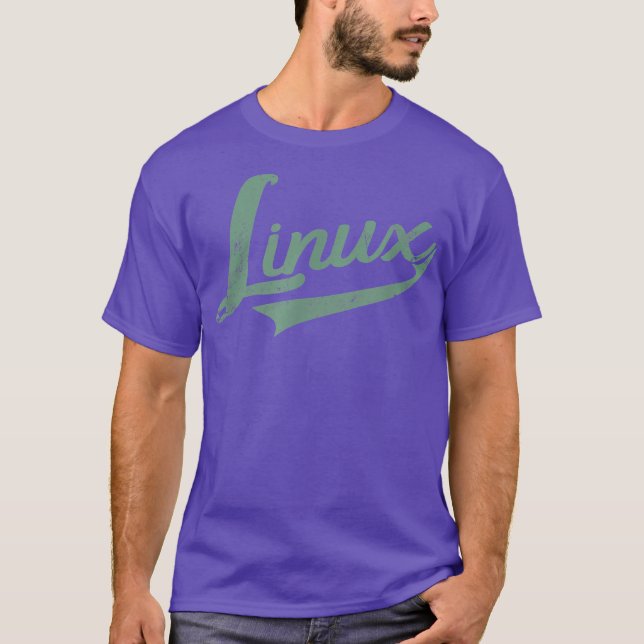 Linu I Systems Engineer Nerd Geek hrowback T-Shirt (Front)