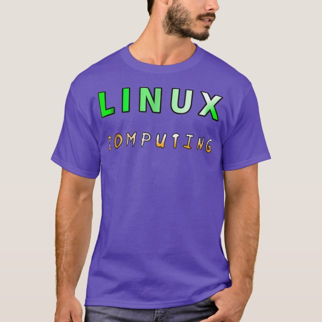 Linu OS Computing Mechanics Technology T-Shirt (Front)