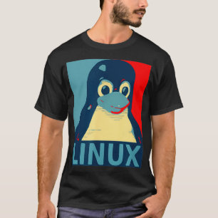 Linu Tu Penguin Graphic Design T-Shirt