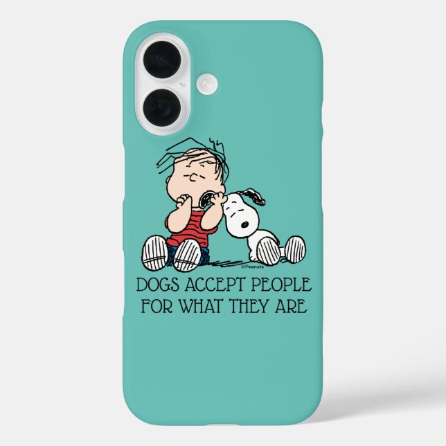 Linus Comforted With Snoopy's Ear Case-Mate iPhone Case (Back)
