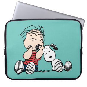 Linus Comforted With Snoopy's Ear Laptop Sleeve
