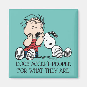 Linus Comforted With Snoopy's Ear Magnet