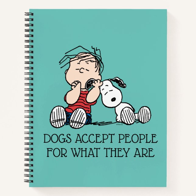 Linus Comforted With Snoopy's Ear Notebook (Front)
