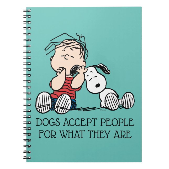 Linus Comforted With Snoopy's Ear Notebook (Front)