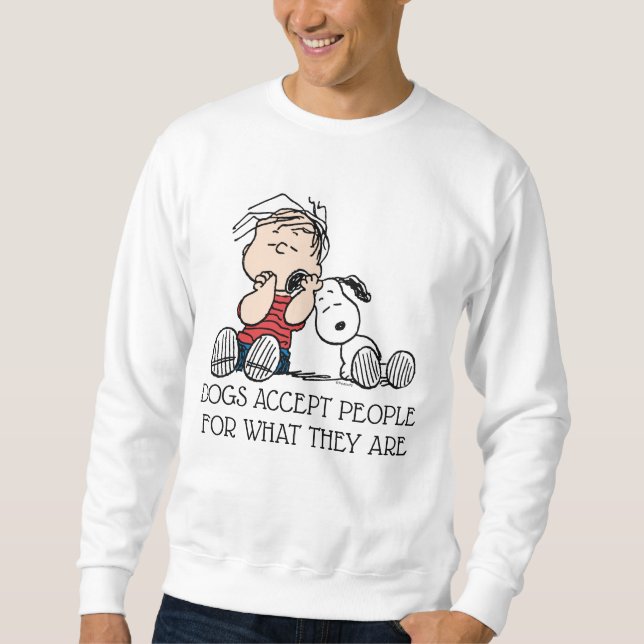 Linus Comforted With Snoopy's Ear Sweatshirt (Front)