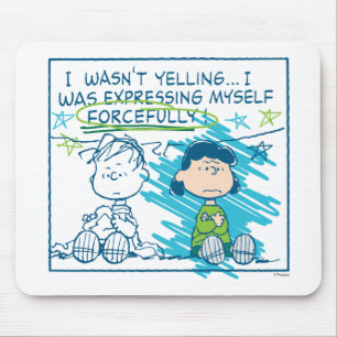 Linus & Lucy "I Wasn't Yelling…" Mouse Mat