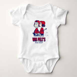 Linus & Lucy Ice Hockey Players Baby Bodysuit