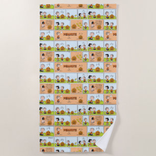 Linus & Lucy   Singing Jack-O-Lantern Beach Towel