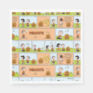 Linus & Lucy Singing Jack-O-Lantern Napkin