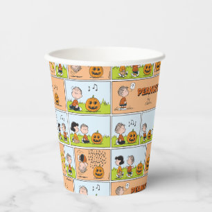 Linus & Lucy   Singing Jack-O-Lantern Paper Cups