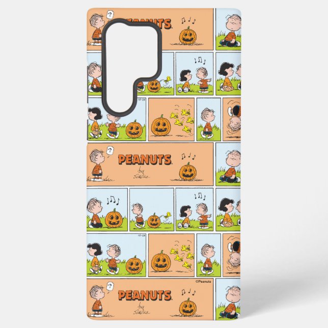 Linus & Lucy | Singing Jack-O-Lantern Samsung Galaxy S22 Ultra Case (Back)