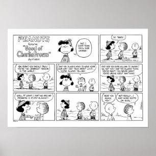 Linus Tells Lucy She's Crabby Poster