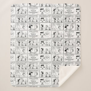 Linus Tells Lucy She's Crabby Sherpa Blanket