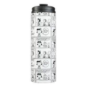 Linus Tells Lucy She's Crabby Thermal Tumbler