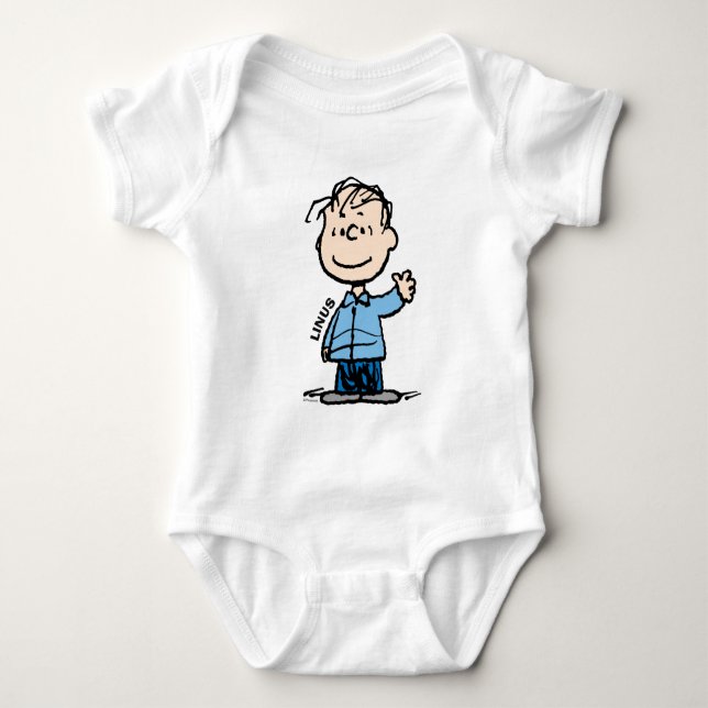 Linus Waving Baby Bodysuit (Front)