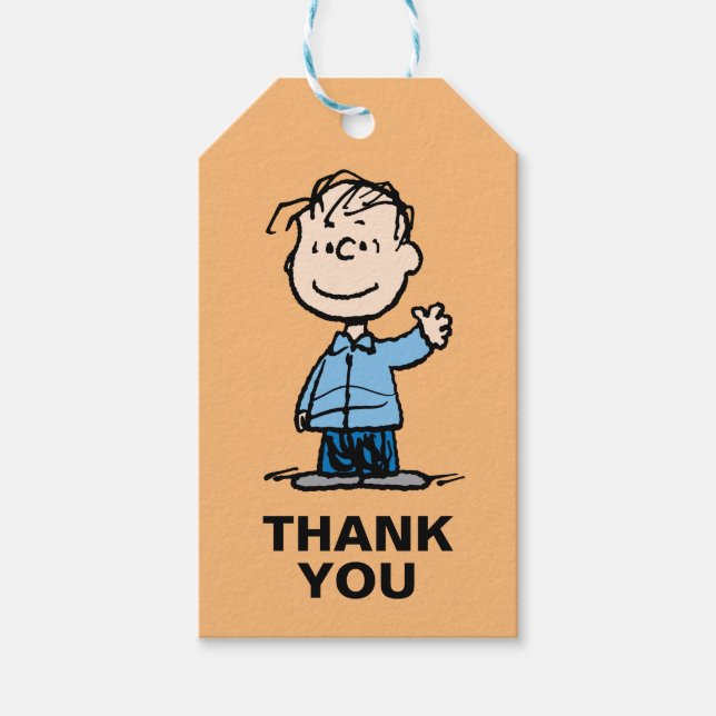 Linus Waving Gift Tags (Front)