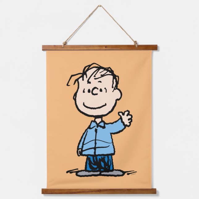Linus Waving Hanging Tapestry (Front)